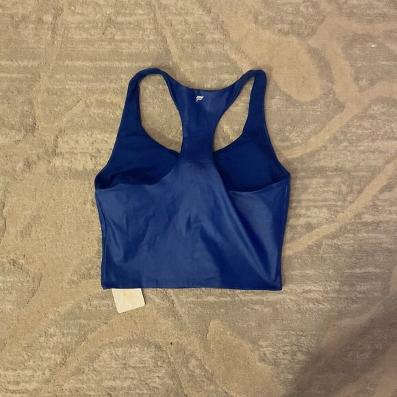 Fabletics Blue Racerback Sports Bra Crop Top - Picture 3 of 5